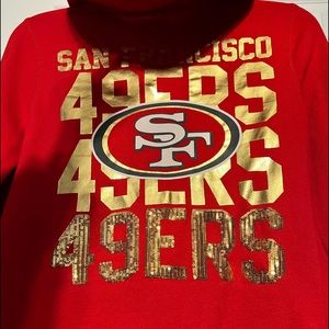 VS pink zip up hoodie - SF 49ers